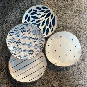 Blue Bay Tidbit Plate, Set of 4